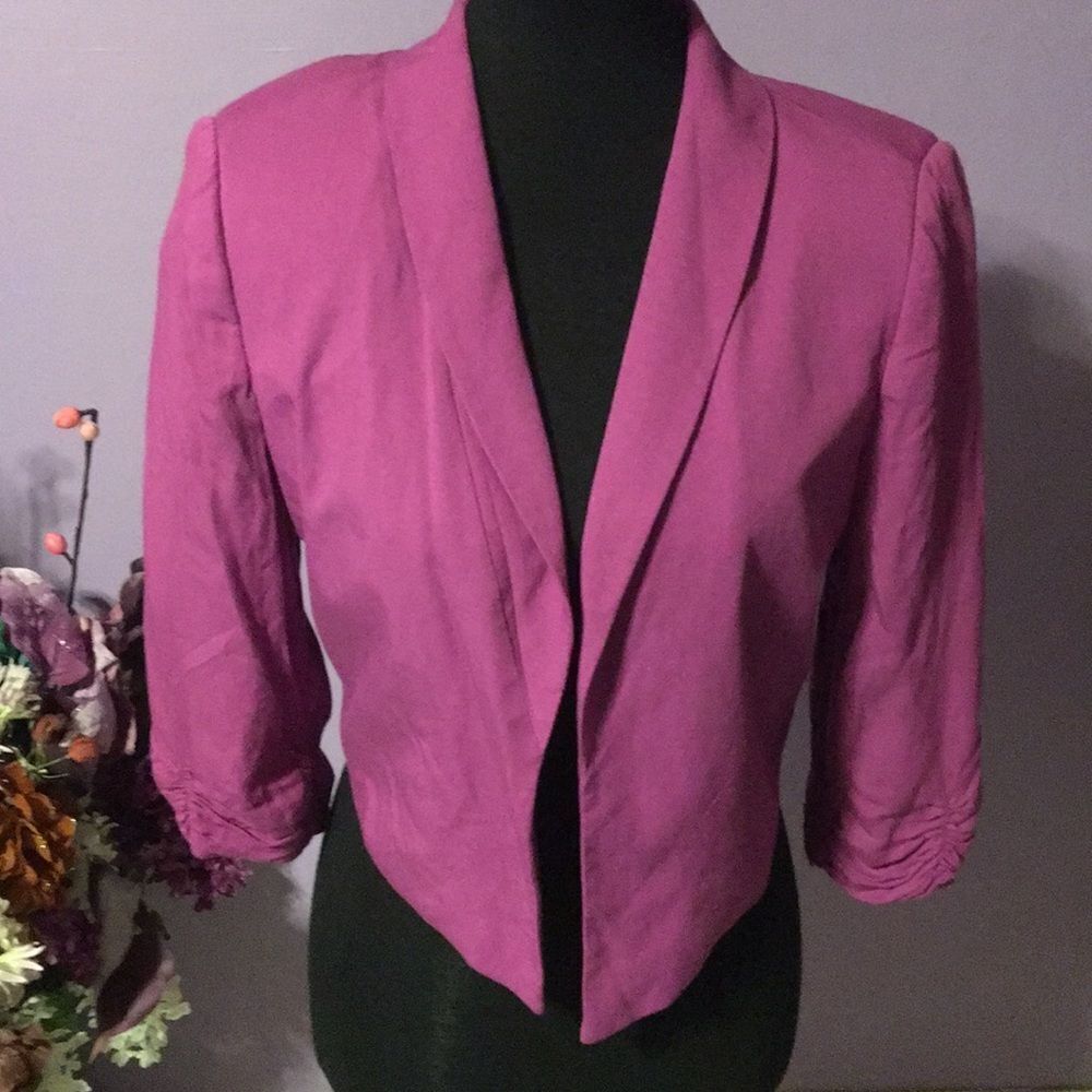 Decree plum jacket NWT